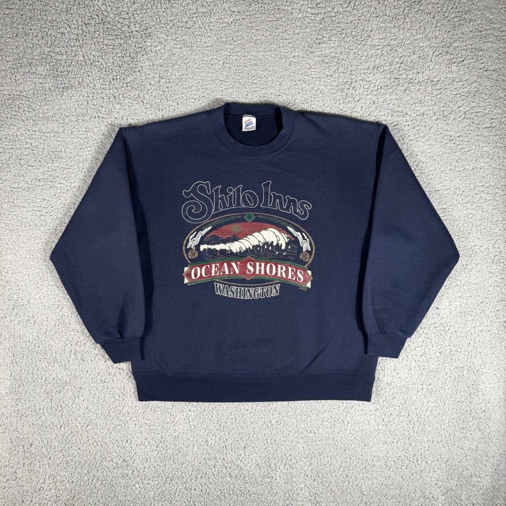 VTG Shilo Inns Ocean Shores Washington Crewneck Size L Destination Sweatshirt